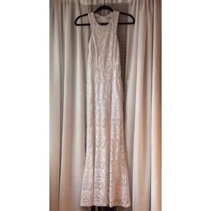 Guess White Lace Boho Maxi Dress Medium Petite🎀🌸